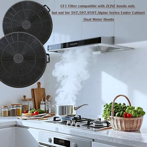 8 Pack CF1 Range Hood Carbon Filters Compatible for Zline KB