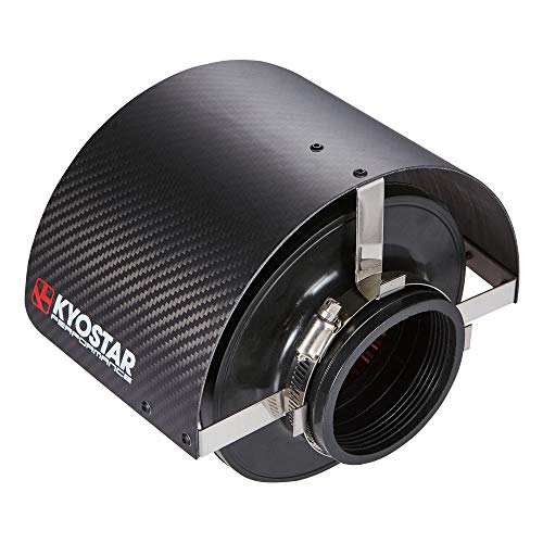 Universal 100% Real Carbon fiber Air Filter Heat Shield Cover Burning Air Intake Filter Cover for 2.5
