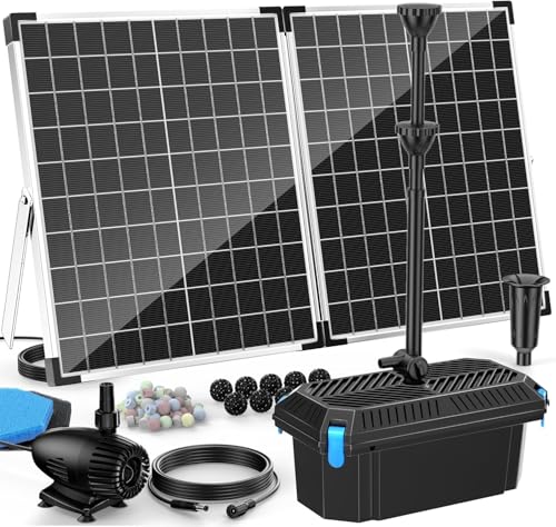55W Solar Pond Pump with Filter Kit