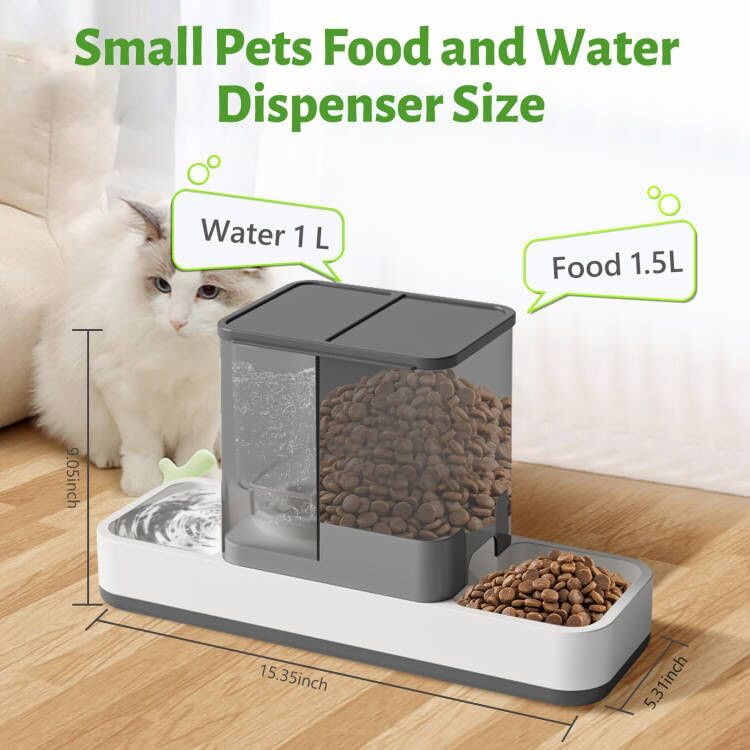 Automatic Small Pet Feeder and Water Dispenser