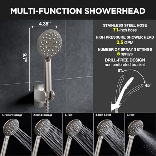 Starlight 11.8" High Pressure Shower Head with Handheld