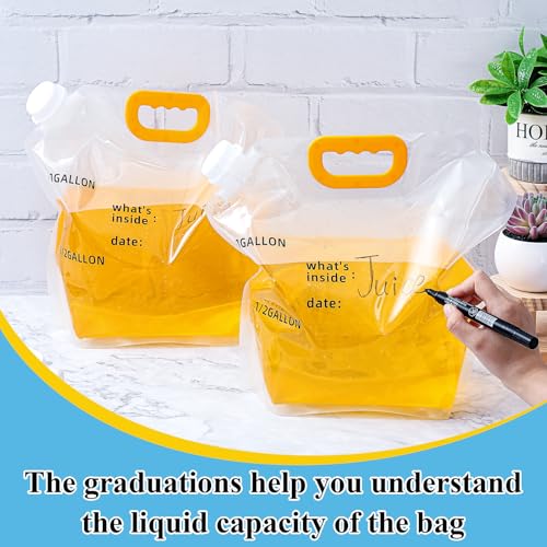 12 Pack 1.3 Gallon Collapsible Water Bags