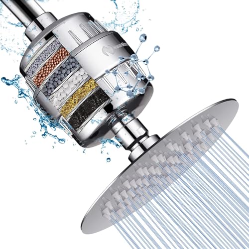Shower Head and 15 Stage Shower Filter Combo