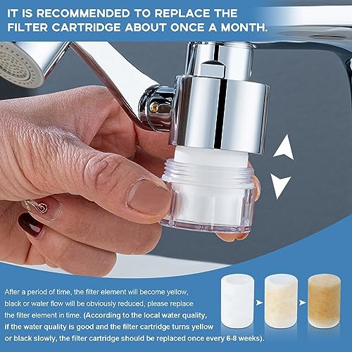 8 Pcs Faucet Filter Purifier Replacement for Kitchen Sink (8 Count)