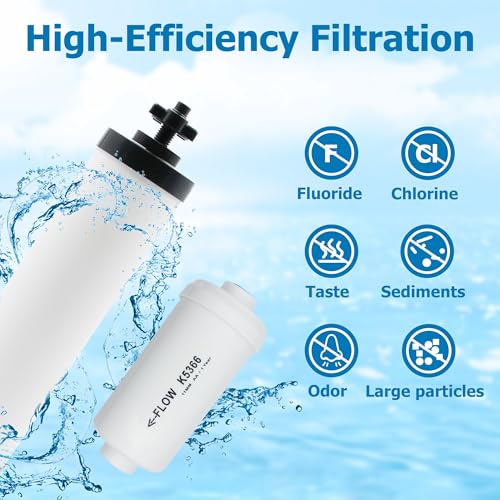 Gravity Water Filter Replacement for Berkey® BB9 (4 Count)