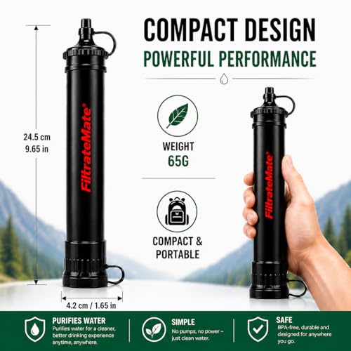 FiltrateMate Portable Water Filter Straw