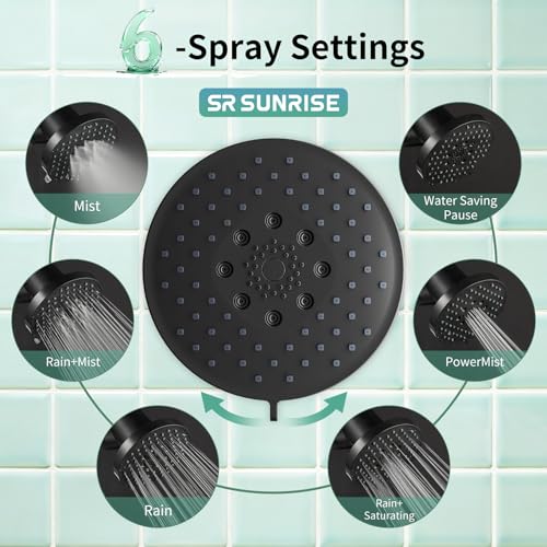 5.5 Inch Filtered Shower Head with Filters