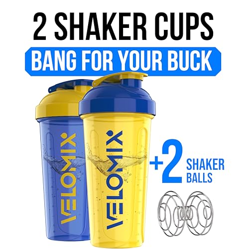 2 Pack 28oz Protein Shaker Bottle for Protein Mixes (2 Count)