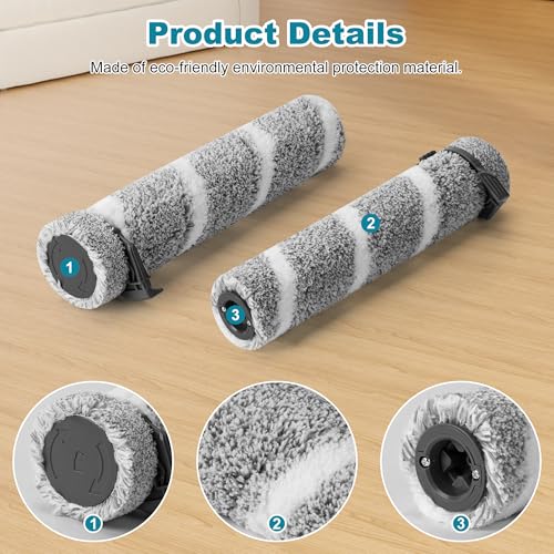 3930F 3933 3930 Brush Roll Filter Replacement Kit for Bissell CrossWave OmniForce Edge Cordless Multi (7 Count)
