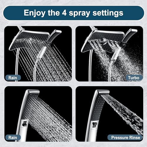 High Pressure Dual Shower Head Combo