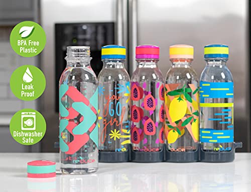 WaterWeek Reusable Water Bottle Set