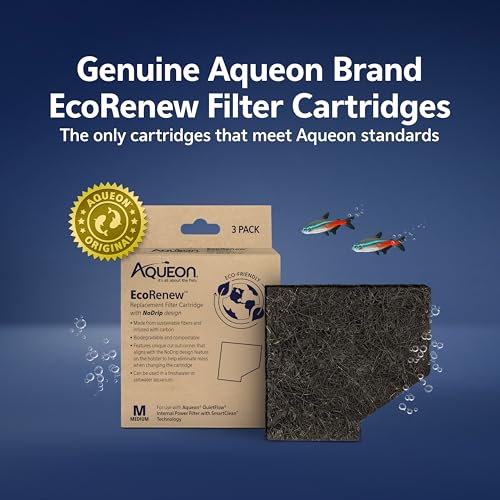 Aquarium Fish Tank EcoRenew Filter Cartridge (3 Count)