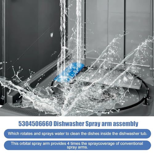 5304506660 Dishwashers Lower Wash Arm with 154294101 (3 Count)