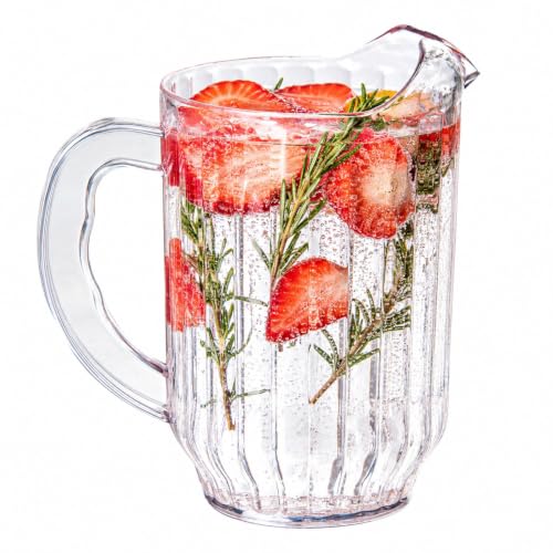 60 oz Clear Plastic Water Pitcher