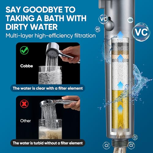 Filtered Shower Head with Handheld