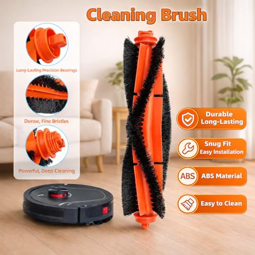 Replacement Parts Accessories Kit Compatible with Honiture V8 Pro Robot Vacuum Cleaner 1 Main Brush (15 Count)