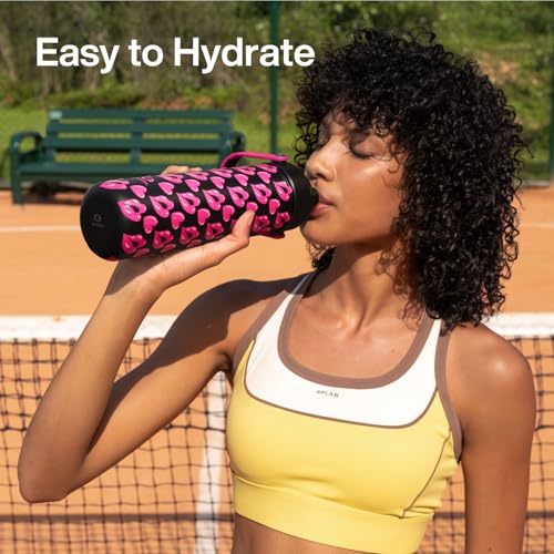 Insulated Water Bottle with Straw Stainless Steel Water Bottle