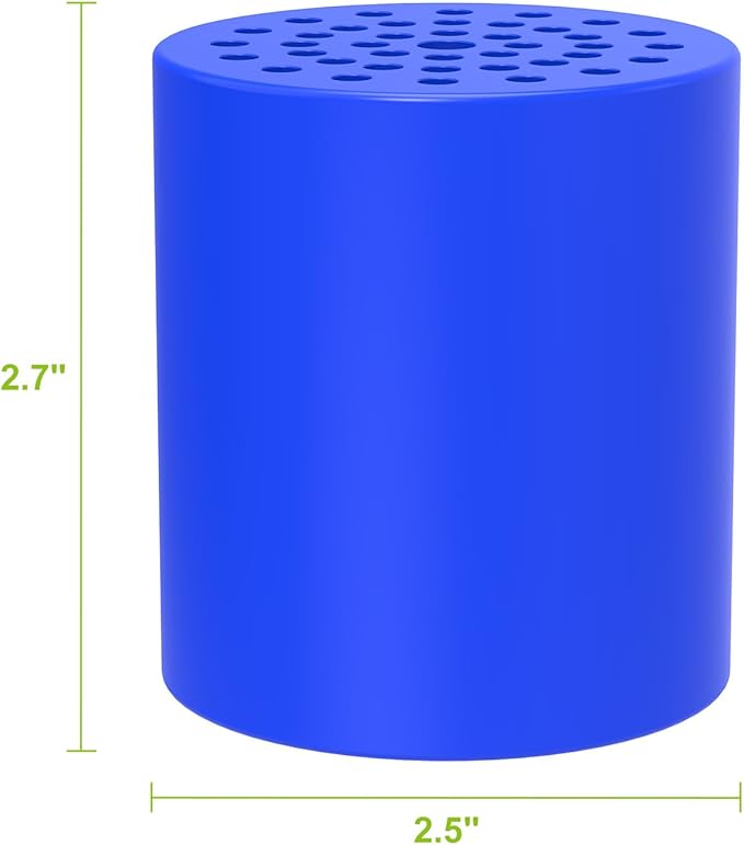 Shower Filter Replacement Cartridge, Multi-Stage Filtration for Hard Water, High Pressure Universal Shower Water Filters to Reduce Toxic Chemicals, Chlorine and Heavy Metals,for Skin & Baby Care，Blue