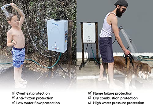 Portable Tankless Water Heater Propane Gas 10L 2.64 GPM at 68