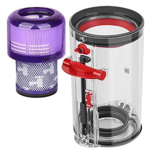 Canister Dust Bin and Filter Replacement Compatible With Dyson V11 (2 Count)