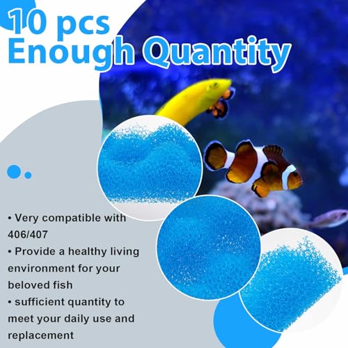 20 Pcs Sponge Foam Compatible with Foam Filters Media Replacement Sponges for Aquarium Filters Fish Tank Accessories