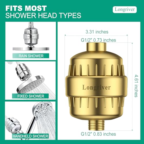 R7 Shower Filter High Put Shower Water Filter for Hard Water
