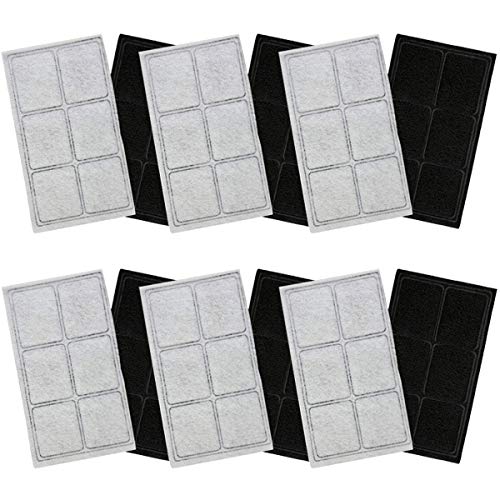 Water Fountain Filter Compatible with Drinkwell Platium Charcoal Pet Dog Cat Fountain Filters Replacement 12 pack (12 Count)