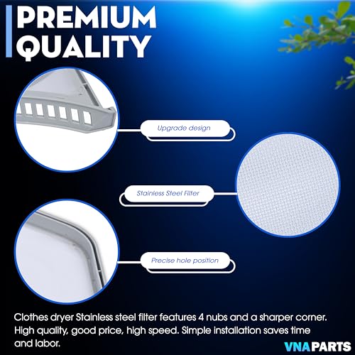 For LG DLE3180W DLE3050W DLE2701V DLE3170W Dryer Lint Filter with Brush