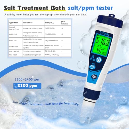 Salt Meter for Pools & pH Meter