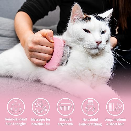 The Original Pet Hair Removal Massaging Shell Comb