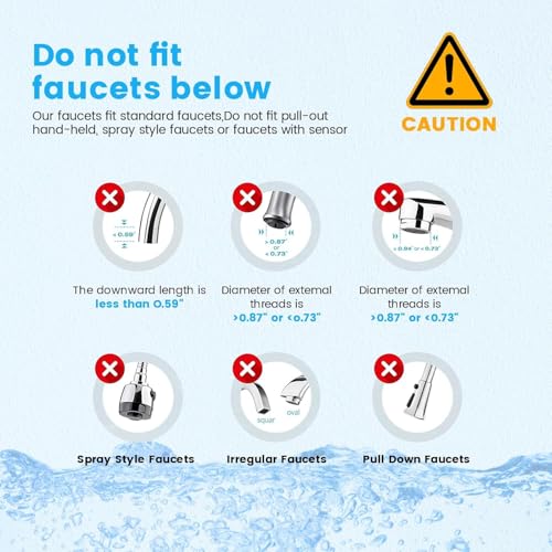 Countertop Water Filter Faucet Filtration System for Kitchen Sink
