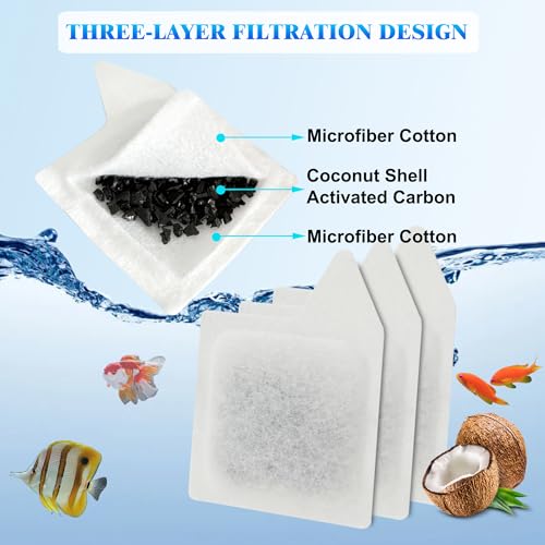 12Pcs XS Filter Cartridge for Tetra Whisper Extra Small Tanks Filter (12 Count)