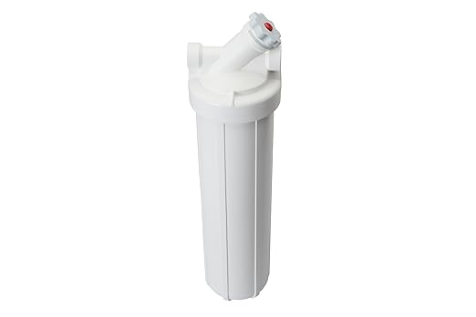 Pentair OMNIFilter Whole Home Valve-in-Head 20" Heavy-Duty Big Blue Water Filtration System with Pressure Relief, White/White