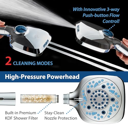 High Pressure 10 Spray Mode Filtered Showerhead
