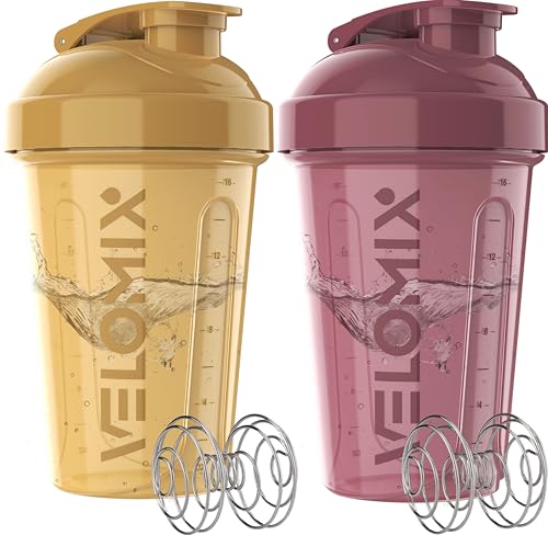 2 Pack 20oz Protein Shaker Bottle for Protein Mixes (2 Count)