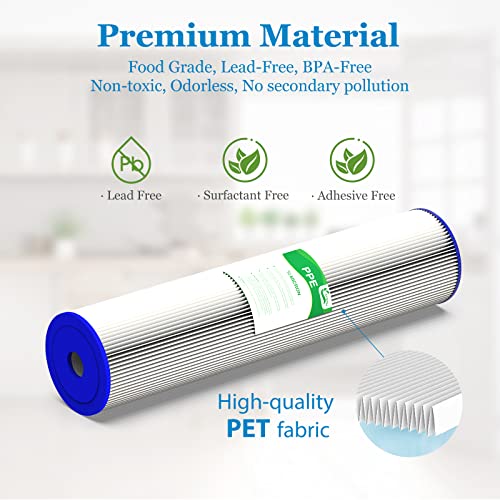 50 Micron 20 Inch Whole House Water Filter Cartridge (2 Count)