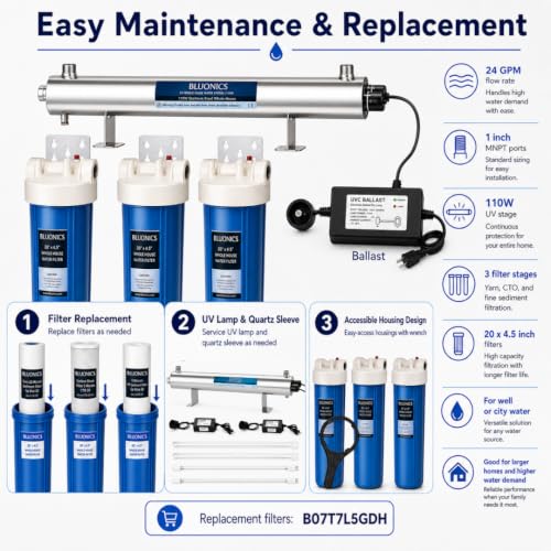 24 gpm Whole House Water Filter System for Well Water