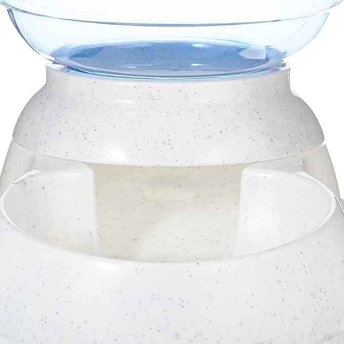 Amazon Basics Gravity Pet Food Feeder for Dogs and Cats,Small,6-Pound Capacity,Gray,(Pack of 4)
