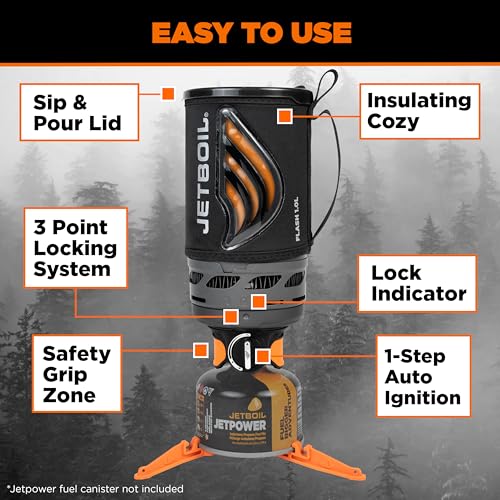 Flash 1.0L Portable Fast Boil Stove for Camping and Backpacking with 1