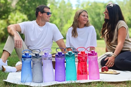 64oz Plastic Water Bottle with Chug Lid and Carry Loop