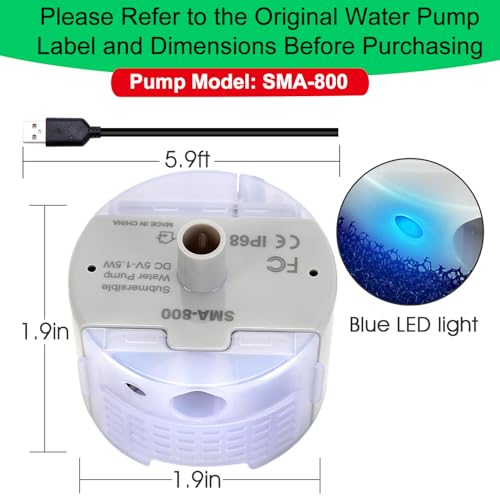 Cat Water Fountain Pump Replacement SMA