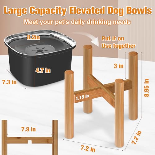 3L Elevated Dog Water Bowl