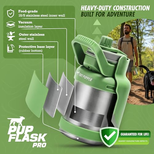 PupFlask Pro Portable Insulated Dog Water Bottle (50 Fl Oz)