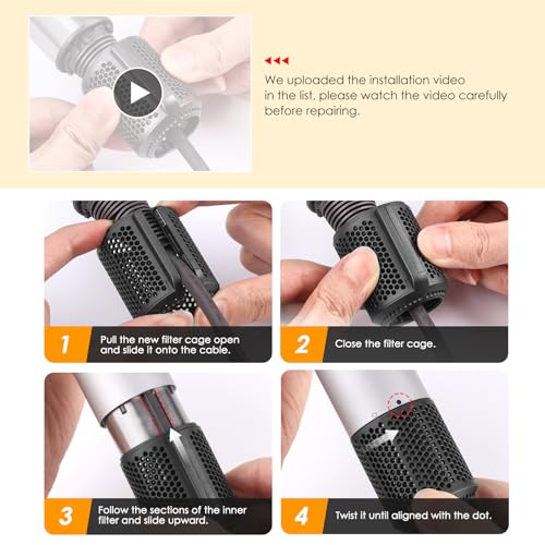 Magnetic Outer Filter Cover Compatible with Dyson Hair Dryer