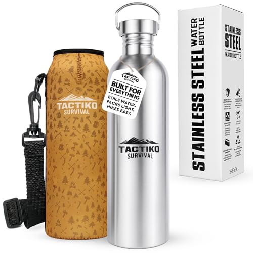 Tactiko Stainless Steel Wide Mouth Water Bottle
