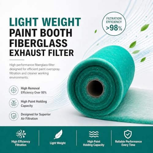 Paint Booth Exhaust Fiberglass Filter