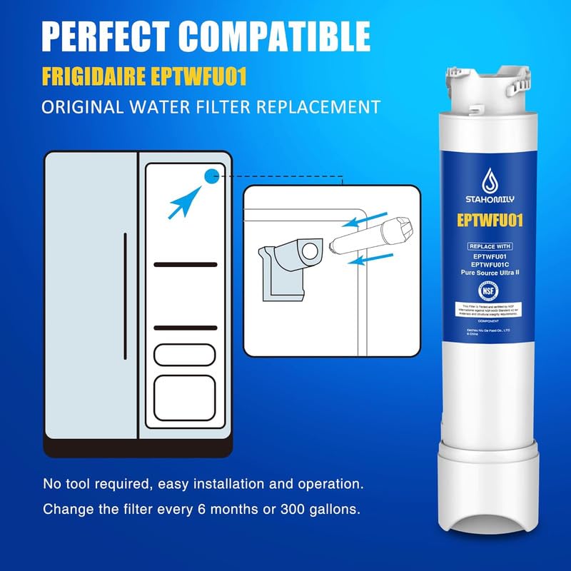 Replacement for Frigidaire EPTWFU01 Water Filter (3 Count)