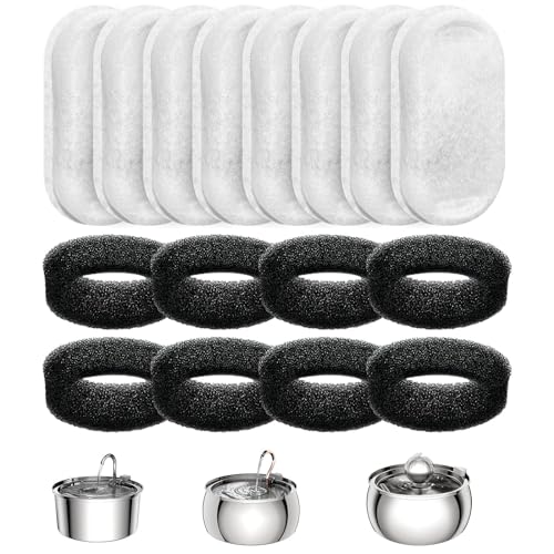 Official Tomxcute Cat Water Fountain Replacement Filters (8 Count)