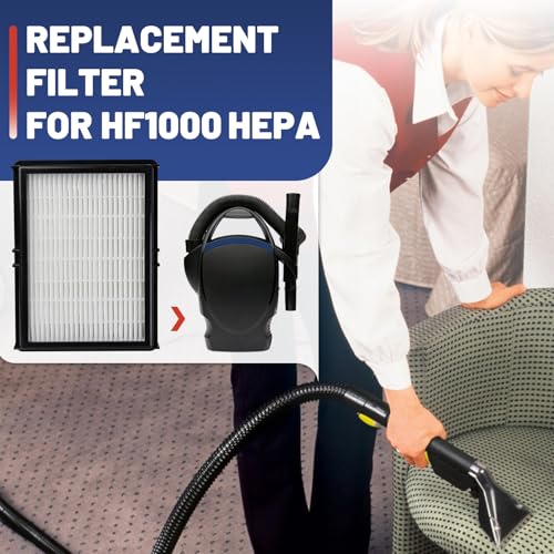 4 Pcs HF1000 HEPA Replacement Filters Compatible Oreck Buster BB1000 Vacuum (4 Count)