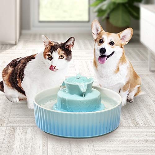 2.1L Ceramic Cat Water Fountain